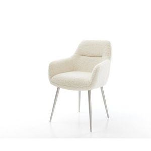 Jídelní židle Pejo-Flex plyšový manšestr béžová 4 nohy zúžené obraz