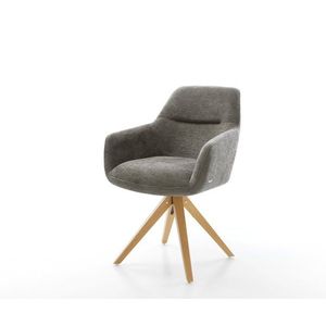 Jídelní židle Pejo-Flex bouclé měkký tmavě béžová dřevěná obraz