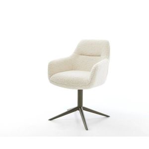 Jídelní židle Pejo-Flex plyšový manšestr béžová křížová podnož obraz