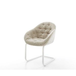 Jídelní židle Gaio-Flex látka Měkký béžová jídelní židle plochá obraz