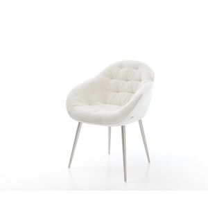 Jídelní židle Gaio-Flex bouclé měkký béžová 4-nohá zúžená obraz