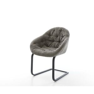 Jídelní židle Gaio-Flex bouclé měkký tmavě béžová konzolová obraz