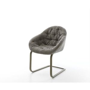 Jídelní židle Gaio-Flex bouclé měkký tmavě béžová jídelní židle obraz