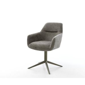 Jídelní židle Pejo-Flex bouclé měkký tmavě béžová křížová obraz