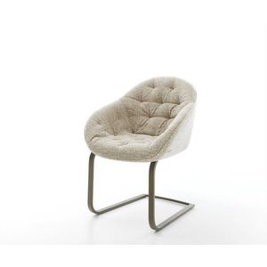 Jídelní židle Gaio-Flex látka Měkký béžová jídelní židle plochý obraz