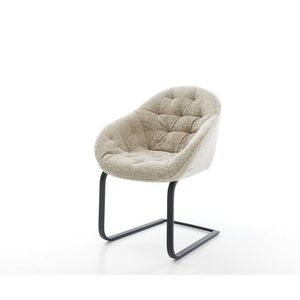 Jídelní židle Gaio-Flex látka Měkký béžová jídelní židle plochá obraz