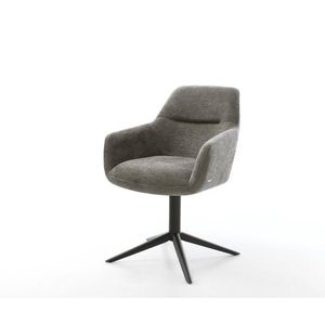 Jídelní židle Pejo-Flex bouclé měkký tmavě béžová křížová obraz