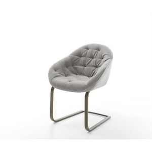 Jídelní židle Gaio-Flex látka Měkký šedá jídelní židle plochý obraz