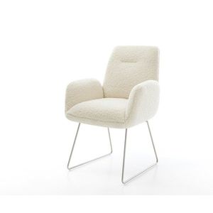 Jídelní židle Zoa-Flex plyšový manšestr béžová tenká podnož obraz