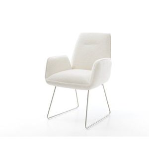 Jídelní židle Zoa-Flex bouclé měkký béžová tenká podnož obraz