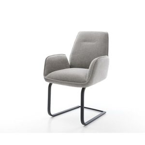 Jídelní židle Zoa-Flex tkanina Měkký šedá jídelní židle plochá obraz