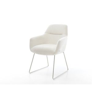 Jídelní židle Pejo-Flex bouclé měkký béžová tenká podnož obraz