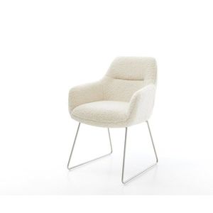 Jídelní židle Pejo-Flex plyšový manšestr béžová tenká podnož obraz