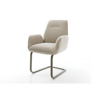 Jídelní židle Zoa-Flex látka Měkký béžová jídelní židle plochá obraz