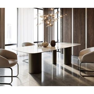 Jídelní stůl Edge boot 270x120 keramika Iris FMG onice Grigio obraz