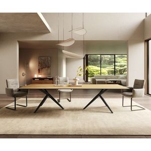 Jídelní stůl Edge 300x100 keramický Laminam® Sabbia dub barevný obraz