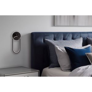 Nástěnná lampa MONET oválná černá 13W LED 3000K, 4000K, 6000K bílé stínidlo obraz