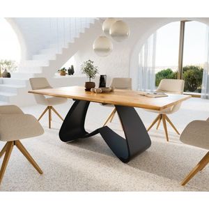 Jídelní stůl Edge 200x100 přírodní dub podnož ve tvaru "W" obraz