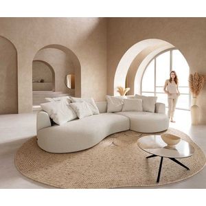 Pohovka Edina 330x170 cm bouclé krémově bílá obraz