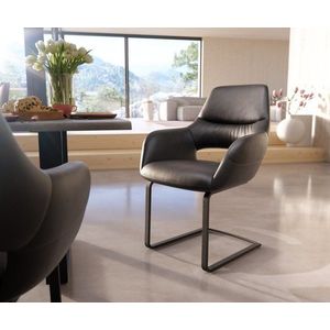 Jídelní židle Yago-Flex konzolová podnož plochá černá pravá obraz