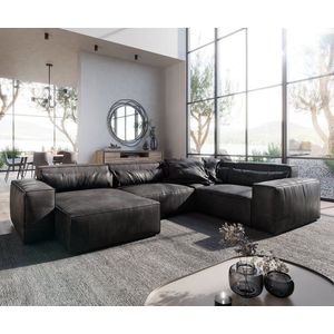 Pohovka ve tvaru "U" Sirpio D 330x240 cm imitace kůže obraz