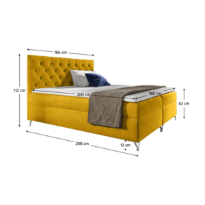 Boxspringová postel GUINEVRA 5 Tempo Kondela obraz