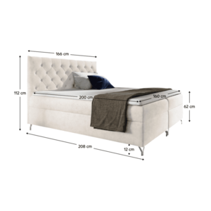 Boxspringová postel GUINEVRA 3 Tempo Kondela obraz