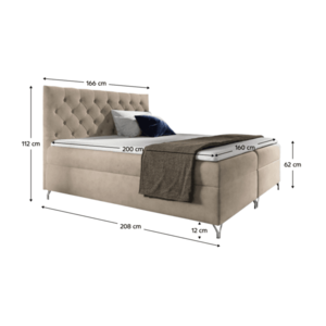 Boxspringová postel GUINEVRA 2 Tempo Kondela obraz