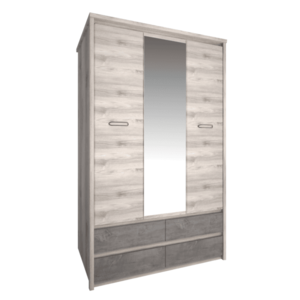 Šatní skříň JESI 3D4S Tempo Kondela obraz
