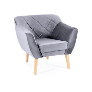 Křeslo KARO 1 VELVET buk Signal obraz