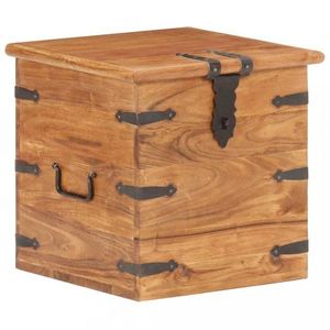 Úložná truhla akácie / kov Dekorhome obraz