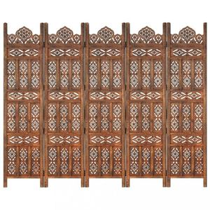 Dřevěný paraván 5dílný Dekorhome obraz