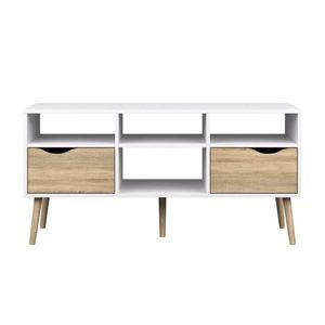 TV stolek OSLO 75391 dub sonoma / bílá Tempo Kondela obraz
