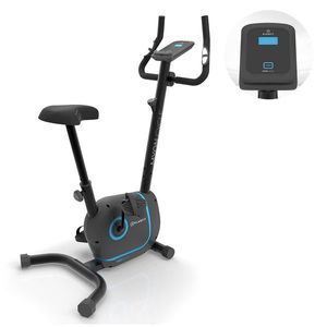 KLARFIT Myon Cycle, domácí rotoped, stacionární, cyklotrenažér, 12 kg setrvačník, SmartCardio Studio, černý obraz
