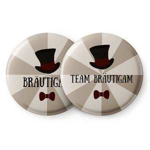 Spielehelden Odznaky Klobouk II pro rozlučku se svobodou 12 odznaků 5, 6 cm extra velký dárek pro rozlučku se svobodou obraz