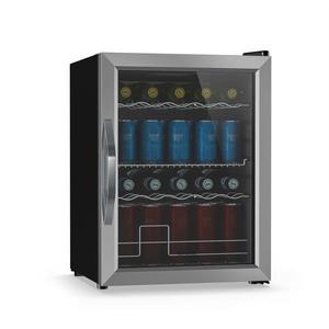 Klarstein Chladnička na nápoje Beersafe se zrcadlovými skleněnými dveřmi | 64 x 48 cm | Vnitřní LED osvětlení | Stříbrno-černá obraz