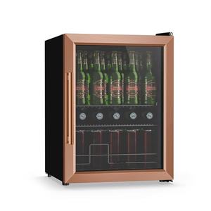 Klarstein Chladnička na nápoje Beersafe se skleněnými dveřmi | 64 x 48 cm | 85 W | 60 litrů | Medová/Černá obraz