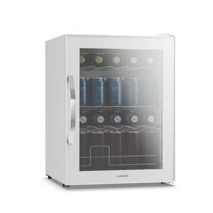 Klarstein Chladnička na nápoje Beersafe se zrcadlovými skleněnými dveřmi | 64 x 48 cm | 85 W | 60 litrů | Bílá obraz