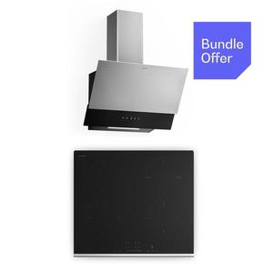 Klarstein Verosteel indukční varná deska + Verosteel bezramová digestoř | 60 cm obraz