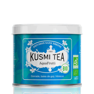 Kusmi Tea Sypaný bylinný čaj AquaFrutti Bio, kovová dóza 100 g 21683A1070 obraz