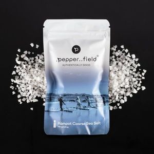 Pepperfield Hrubozrnná mořská sůl z Kampotu - vhodná do mlýnku, 120 g COARSE-SALT-120 obraz
