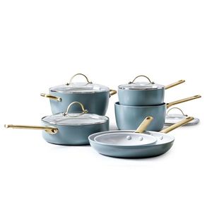 GreenPan Sada nádobí s nepřilnavým keramickým povrchem, Padova Reserve, 10 ks, šedomodrá CC008479-001 obraz