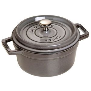 Staub Litinový hrnec s poklicí Cocotte, grafitově šedá, 26 cm / 5, 2 l 1102618 obraz