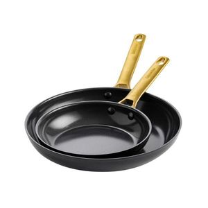 GreenPan Sada 2 nepřilnavých keramických pánví Padova 20 + 28 cm, černá CC003772-001 obraz