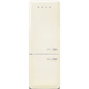 Smeg Kombinovaná lednice s mrazákem dole, FAB38L, 344l/137l, levé otvírání, 205x70 cm, krémová FAB38LCR6 obraz