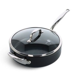 GreenPan GreenPan BARCELONA PRO pánev 28 cm s poklicí a pomocnou rukojetí, černá CC005328-001 obraz