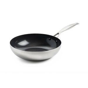 GreenPan Nerezová wok pánev s keramickým nepřilnavým povrchem, Geneva, Ø 28 cm CC004781-001 obraz