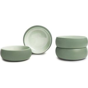 Zelené misky misky z kameniny v sadě 4 ks, objem 1 l Aura Vira – Bonami Selection obraz