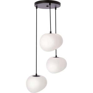 Černo-bílé závěsné svítidlo ø 42 cm Stones – Candellux Lighting obraz