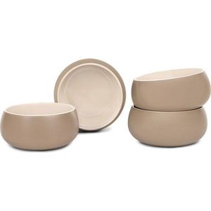Béžové misky z kameniny v sadě 4 ks, objem 600 ml Terra Luma – Bonami Selection obraz